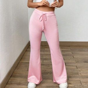 Pink drawstring sweats